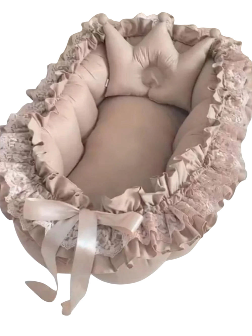 Sleeping bed set pod camel colour