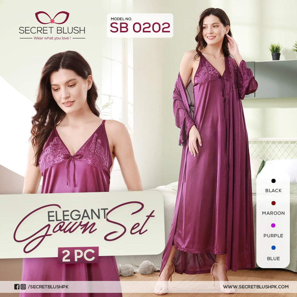 Ladies Long nightie 2pc