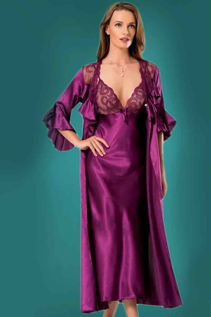 Ladies Long nightie 2pc