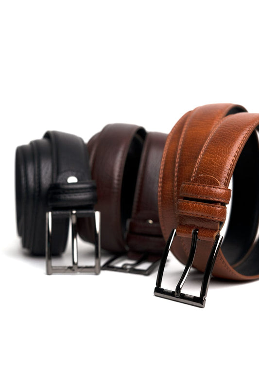Pack of 3 leather belts