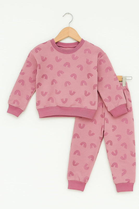 Pinky glitter kids tracksuits