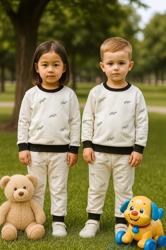 White jordan fleece track suit