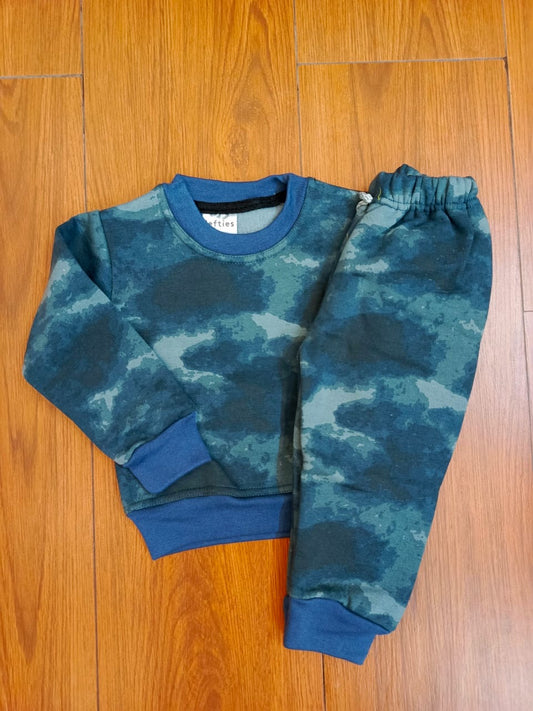 Blue tye & dye kids track suit