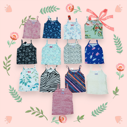 Pack of 4 tanktops random colours