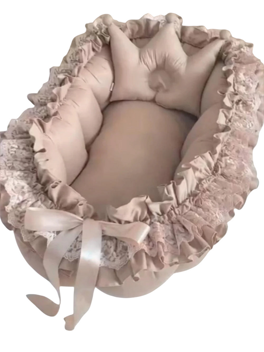 Sleeping bed set pod camel colour
